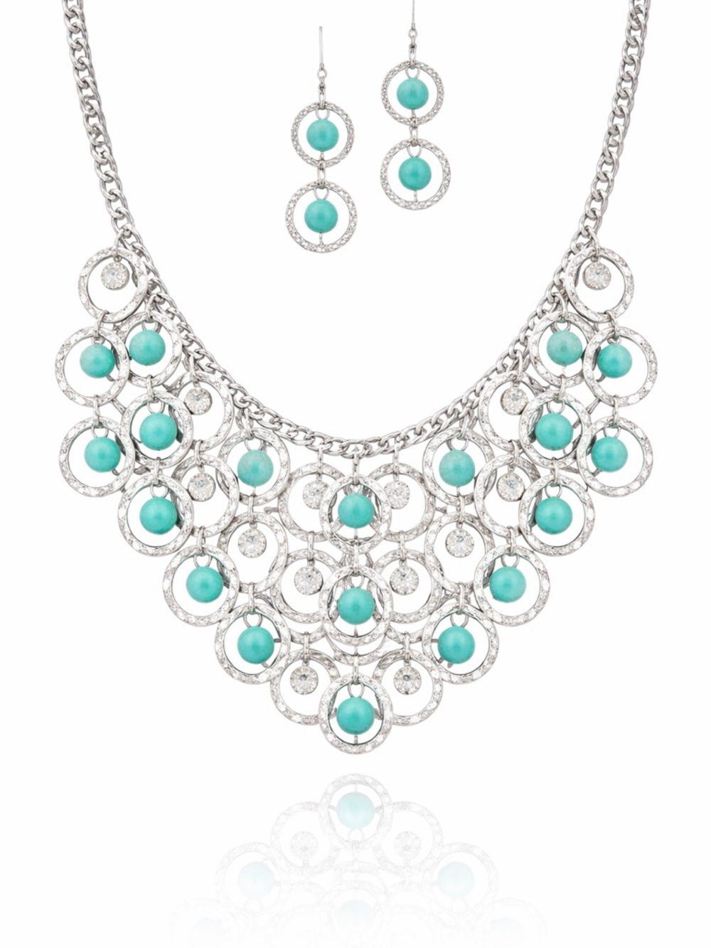 Handmade Hammered Bead Necklace
